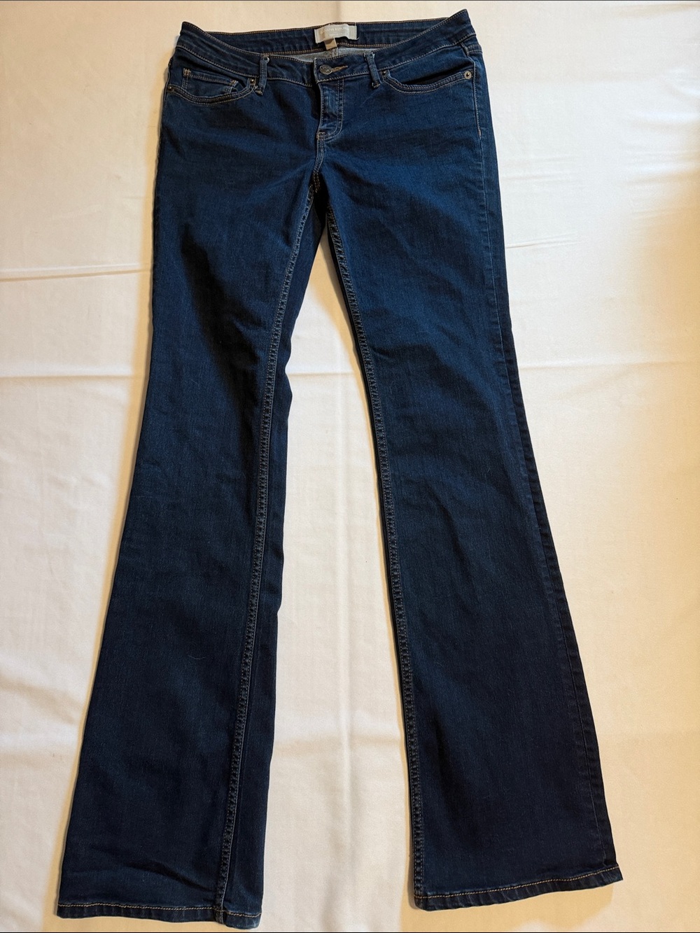 Banana Republic Bootcut Fit Dark Wash Women's Mid Rise Jeans Size 6 Long Tall